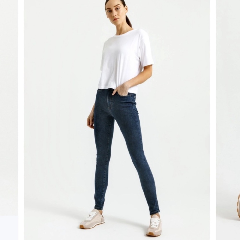 High Rise Skinny Jean - Dish Duer Denim Blue Size 25